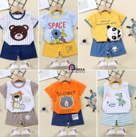 ์New mini collection baby เสื้อผ้าเด็กเล็ก เซ็ต 2 ชิ้น ใส่ได้ทั้งชายและหญิง ชุดเซ็ตพิมพ์ลายการ์การ์ตูนน่ารักมากๆๆๆ