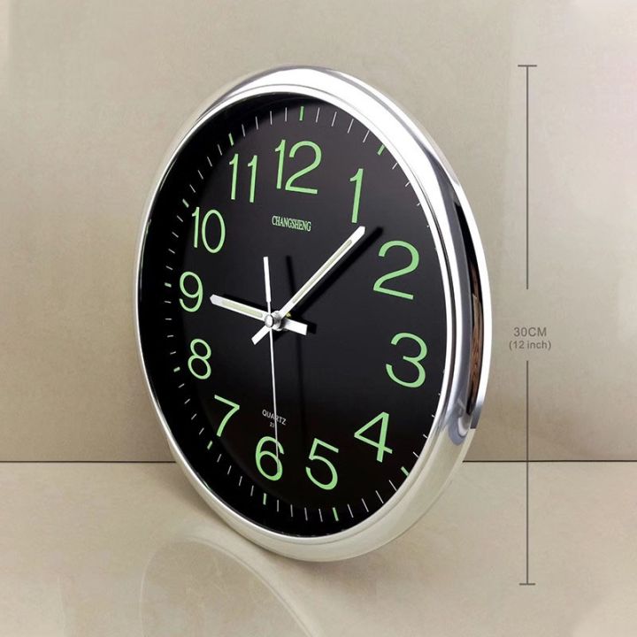 โปรแรง-นาฬิกาแขวนผนังเรืองแสง-เดินเรียบไม่มีเสียง-เดินลาน-ตัวเรือนทำจากพลาสติกคุณภาพดี-สุดคุ้ม-นาฬิกา-นาฬิกา-แขวน-นาฬิกา-ติด-ผนัง-นาฬิกา-แขวน-ผนัง