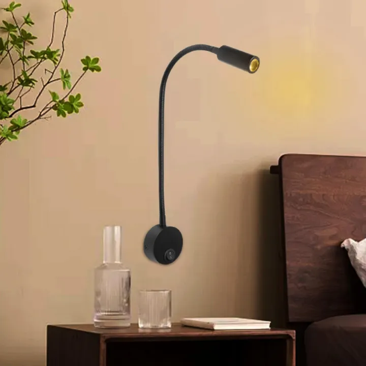 Loviver Bedside Reading Light, Minimalist LED Bed Reading Lamp ...