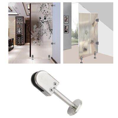 304 Stainless Steel Shelf Support Bracket 5-20mm Glass Clip Bathroom Kitchen Partition Wall Fixing Clip Hardware Accessories Clamps