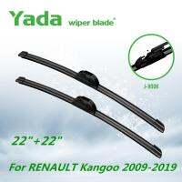 Yada Wiper Blades For RENAULT Kangoo 2009-2019 J-Hook Type Windshield Windscreen Front Window 22"+22" Car Accessories