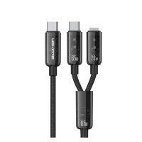 สายชาร์จ Wk WDC-194 เชื่อมต่อ USB-Type-C 65W, iph 20W 2 in1 ชาร์จเร็ว สายยาว 1.2m สายถักไนล่อนทนต่อการสึกหรอ