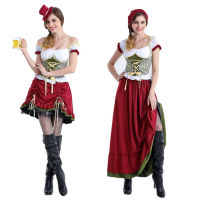 เครื่องแต่งกาย Oktoberfest ชุดสาวเบียร์ชุดเวทีฮาโลวีนชุดทำงานร้านอาหารเสื้อผ้าผู้หญิงบาร์