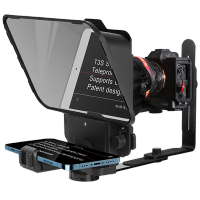 Desview T3S Teleprompter พร้อมขายึด L คู่สำหรับสมาร์ทโฟน/แท็บเล็ต/DSLR กล้องบันทึกวีดีโอสัมภาษณ์รองรับการควบคุมแอป