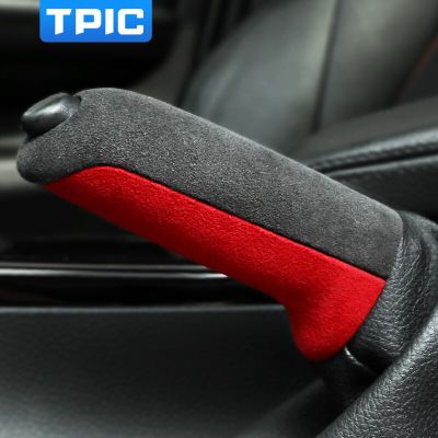 TPIC Alcantara สำหรับ BMW F30 F31 F32 F33 F34 F35 F36หัวเกียร์สติกเกอร์ Penutup REM Tangan E90 E60 F20 F21 F23 X1อุปกรณ์เสริม M3