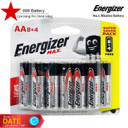 Vỉ 12 viên pin AA Energizer max Alkaline chính hãng , siêu bền