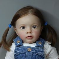 hot！【DT】ஐ  24inch already finished Lifelike handmade reborn doll Fashion Missy soft cloth body Real Rooted hair