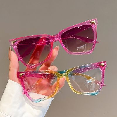 【YF】✜☊  Fashion Irregular Colorful Sunglasses Large Frame  Glasses Outdoor Eyewear