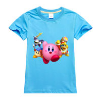 Kirby น่ารัก Mange อะนิเมะครึ่งแขน Boy S Bottoming เสื้อ100% ผ้าฝ้ายฤดูร้อนเด็กผ้าฝ้าย Tshirt Bottoming เสื้อ Tshirt เด็ก