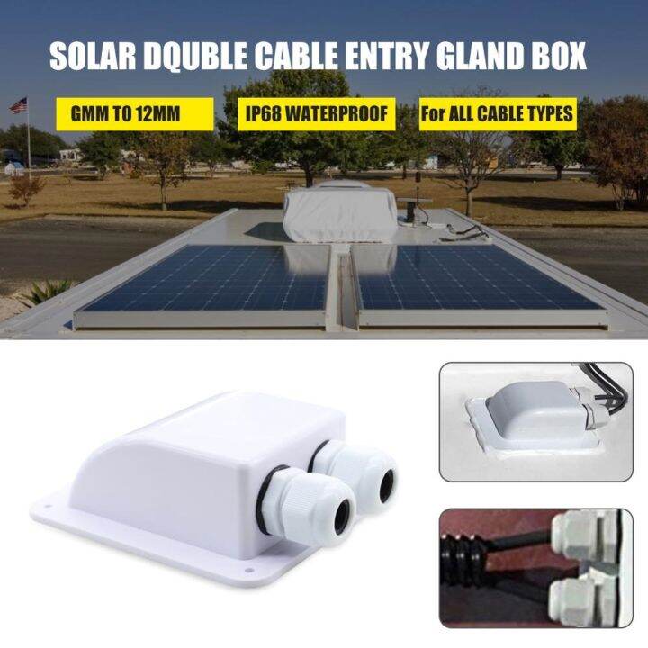 new-roof-wire-entry-gland-box-solar-panel-cable-motorhome-caravan-boat-junction-box