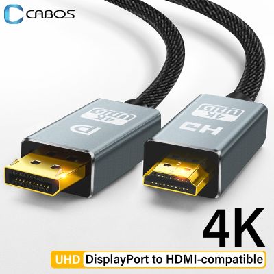 DisplayPort Ke Hdmi-kompatibel Kabel Adaptor Audio Sync Laptop Komputer DP Tampilan Port Ke TV Monitor Proyektor Hdmi-kompatibel
