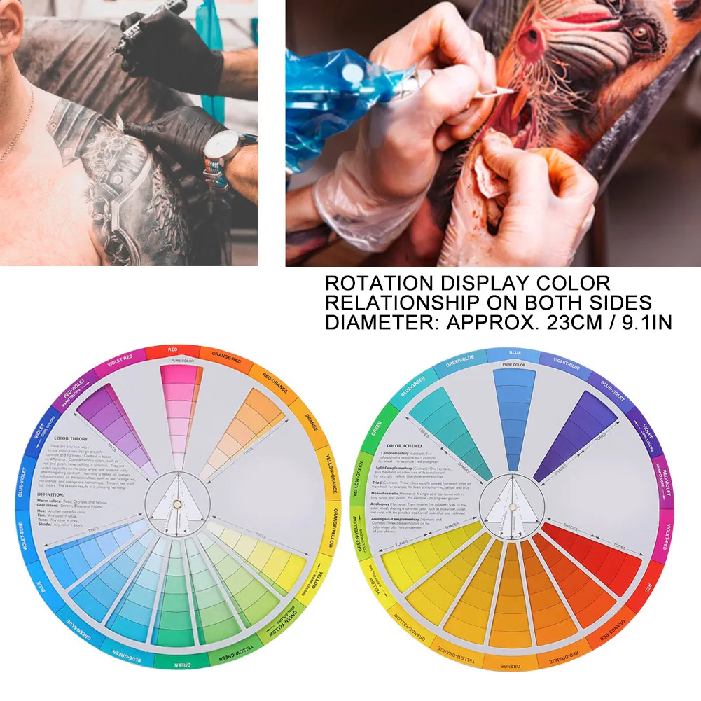 Pin by Jackie Hatcher on tattoos  Color wheel tattoo Cosmetology tattoos  Bright tattoos