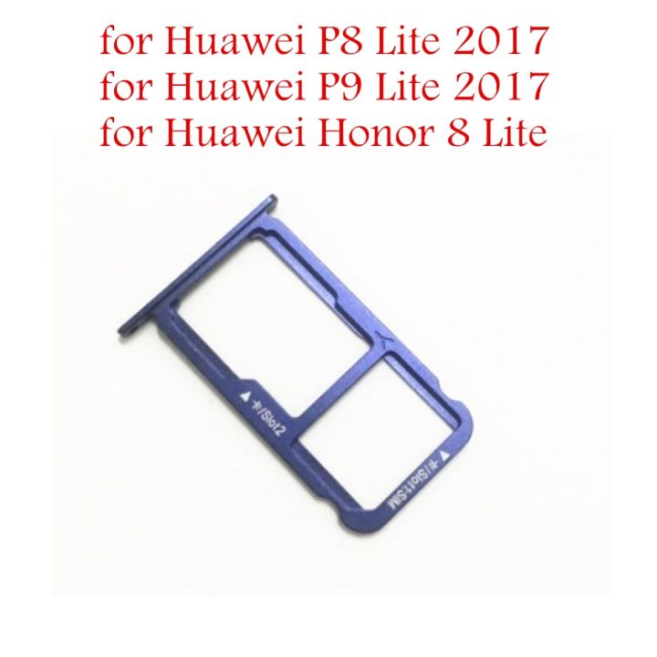 สำหรับ Huawei P8 Lite/P9ไลท์/Honor 8 Lite การ์ดที่ใส่ถาดซิมเอสดีการ์ดช่องเสียบบัตรอะแดปเตอร์ที่ยึดอะไหล่ซ่อม