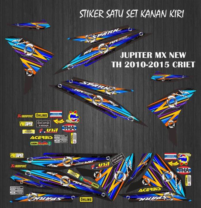 STIKER STRIPING DECAL JUPITER MX NEW TH 2010-2015 CRIET | Lazada Indonesia
