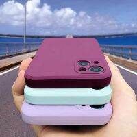 Floveyoo เคสโทรศัพท์ซิลิโคนเหลวสี่เหลี่ยมแท้สำหรับ iPhone 14 13 11 12 Pro Max Mini X XR X7 8 Plus 6 6S SE ฝาหลังกันกระแทก