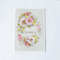 20x14cm Coloring Book for Adult Flower Design Stress Relieve