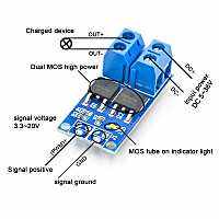 MOS FET Trigger Switch Driver Module PWM Regulator แผงควบคุมมอเตอร์แผงควบคุมสําหรับ Arduino 15A 400W DC 5V-36V ขายส่ง