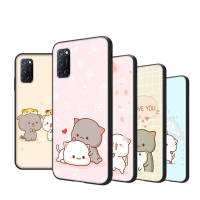 Chibi Cats อ่อนนุ่ม เคสโทรศัพท์ หรับ VIVO Y51A Y52S Y15 Y70T Y51S Y70S Y20S Y10 Y73 Y5S Y74S Y70 Y76 Y20I Y12S Y11S S7E Y73S Y11 Y12 Y31 Y75 Y15A Y31S Y20 Y19 Y21 Y76S Y17 Y51 T1 Y21S Y33S Y15S Black ปก