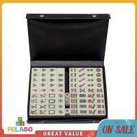 Pelaso Travel Mahjong 144กระเบื้องเกมกระดานไพ่นกกระจอกน้ำหนักเบาสำหรับเกมครอบครัว