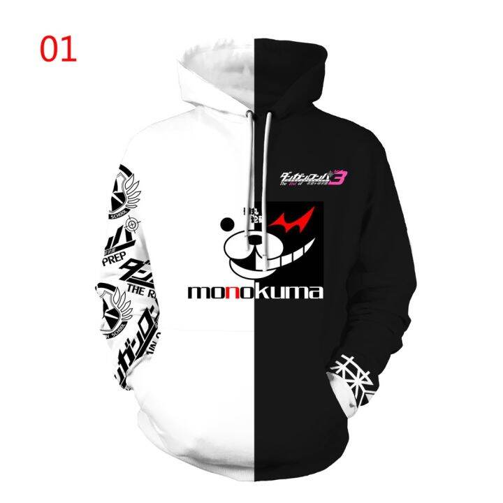 เสื้อกันหนาวมีหมวกพิมพ์ลาย-danganronpa-monokuma-3d