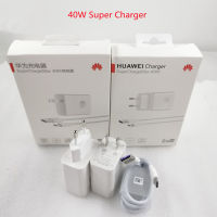 Original 40W Supercharge Charger 10V4A Fast Super Charge Adapter 5A USB 3.1 Type C สำหรับ Mate 30 20 X P40 P30 P20 Pro