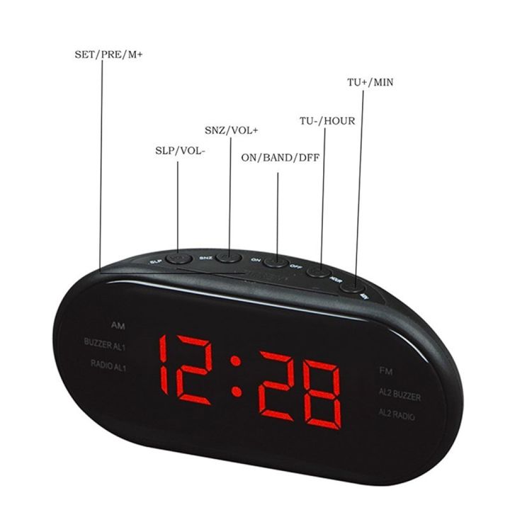 worth-buy-am-fm-นาฬิกาตั้งโต๊ะอิเล็กทรอนิกส์-led-วิทยุโต๊ะดิจิตอลอุปกรณ์สำนักงานในบ้านปลั๊ก-eu-us