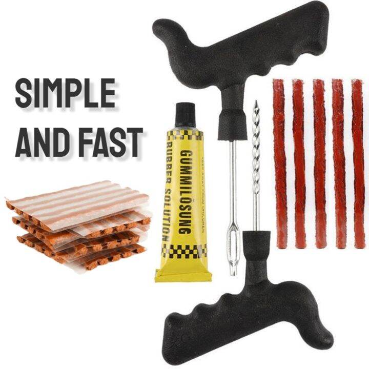 Car And Motorcycle Tubeless Tire Repair Tool Kit Bicycle Accessories D Lazada Ph