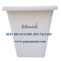 (1ใบ) papamami กระถาง ขาว เหลี่ยม 7 นิ้ว ทรงสูง กระถางพลาสติก กระถางแคคตัส กระถางปลูกตอ กระถางกระบองเพชร กระถางดำ กระถางปลูกต้นไม้ กระถางต้นไม้ กระถางเพาะ กระถาง 7นิ้ว ที่ปลูกต้นไม้ กระถางเพาะเมล็ด กระถางดอกไม้ สีขาว