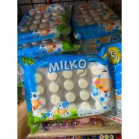 Milko มิลค์โก้ นมอัดเม็ด  ขนมย้อนวัย ขนมยุค90(แพ็ค 6 แผง 99 กรัม)