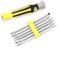 6hl1 Set Security Anti-Tamper Magnetic ไขควง Bit Hex Torx Screw Head Flat Head Hand Tool