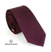 Giorgio Del Sarto Necktie 6 cm Red with Fabric Texture เนคไทสีแดงมีเท็กเจอร์