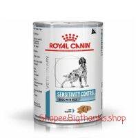 ด่วนโปร ส่งฟรี Royal canin Sensitivity อาหารกระป๋องสำหรับสุนัข ขนาด 420 กรัม Exp.04/22 แพ้อาหารใช้โปรตีนคัดสรรพิเศษ