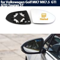 กระจกมองหลังประตูเลนส์กระจกกระจกด้านข้างทำความร้อน W12-41สำหรับ Volkswagen VW Golf 7 MK7 / MK7.5 GTI GTD 2012-21 Touran 5T