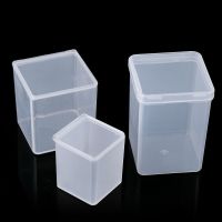 1Pcs Clear Plastic Beads Jewelry Organizer Storage Box Small Items Crafts Hardware Storage Container Case Transparent