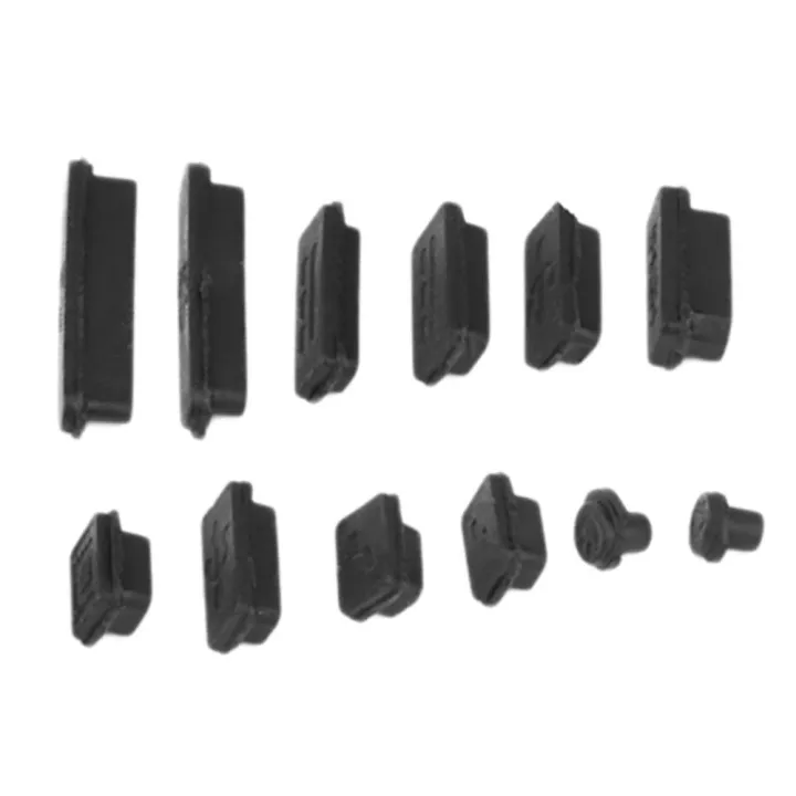 12pcs-black-silicone-anti-dust-plug-cover-stopper-laptop-dust-plug-laptop-dustproof-usb-dust-plug-computer-accessories