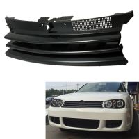 กระจังหน้ากระจังหน้ารถสีดำสำหรับ Volkswagen Golf 4 Mk4 Gti R32 1997-2004 1j0853655g