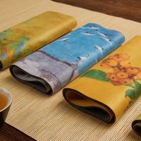 Thickened Sheepskin Velvet Tea Towel Household Zen Tea Table Tea Cloth Absorbent Pot Tea Mat Kung Fu Tea Set Spare Parts