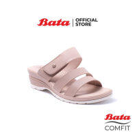 Bata Comfit บาจา คอมฟิต รองเท้าเพื่อสุขภาพ รองเท้าใส่ลำลอง สูง 2.5 นิ้ว พื้นนิ่ม ใส่สบาย สำหรับผู้หญิง รุ่น Zusi สีเบจ 6618903