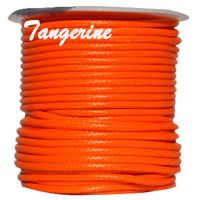 【YD】 3mm Tangerine Korea Polyester Waxed Wax Cord String Thread Jewelry Findings Accessories Necklace Wire 50yards/roll