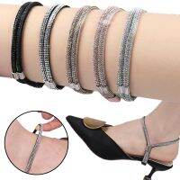 Shiny Diamond Shoe Decoration Anti-drop Heel Straps For High Heels Adjustable Straps Sandals Toe Laces Ankle Shoe Belt Holding