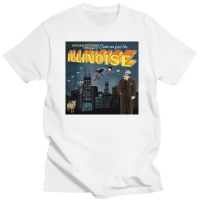 Large mens short sleeves Sufjan Stevens Illinoise Album Cover Tshirt 3X3 Sticker 4XL.5XL.6XL