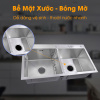 Chậu rửa bát inox 304 kosko đúc nguyên khối 82x45cm 2 hố cân tặng kệ để đồ - ảnh sản phẩm 3