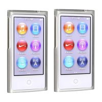 2X TPU Rubber Skin Case Compatible with Apple IPod Nano 7Th Generation, Frost Clear White