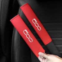 Car seat belt cover for Fiat 500 Breathable shoulder pad Driver shoulder care for adults and children car accessories interior Seat Covers