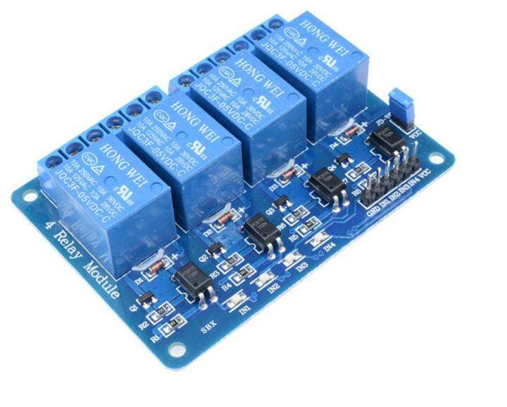 5V 4-Channel Relay Module Shield for Arduino ARM PIC AVR DSP Electronic ...