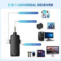 ’【‘【；=- 3 In 1 Mini Microphone Wireless Lavalier Microphones For   Camera 2.4G Cordless Mics With Noise Reduction For Video