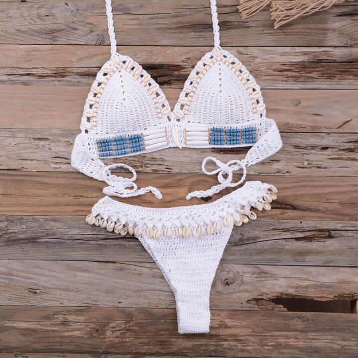 2pcs-shells-tassel-knit-crochet-bikini-women-swimwear-female-swimsuit-two-piece-bikini-set-zilian-bather-bathing-suit-swim