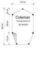 กราวชีท Coleman TOURING DOME LX เสริมยืนหน้า