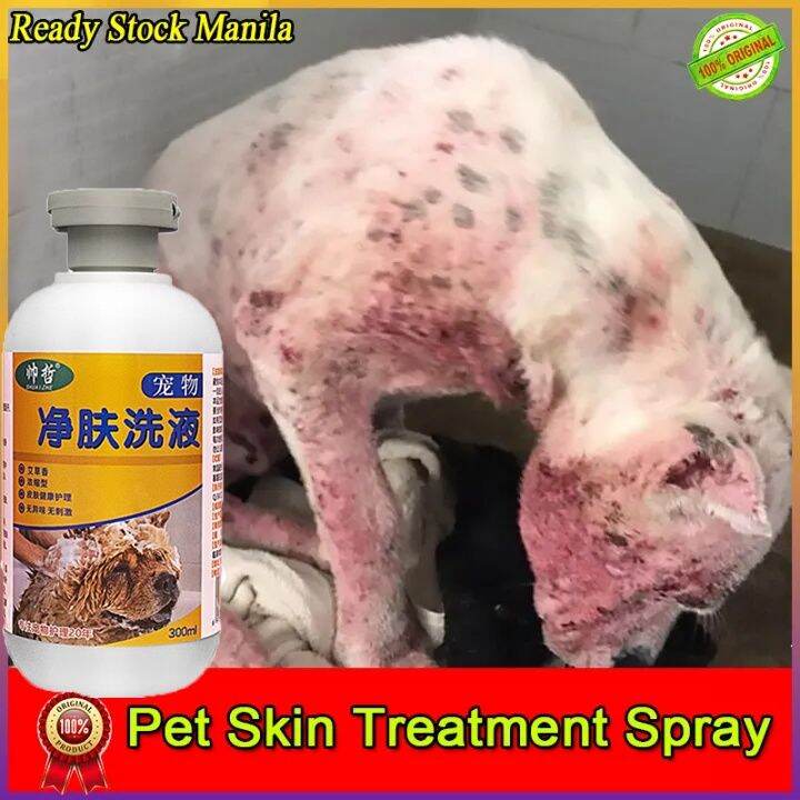 【Sevenday remission】Pet medicated bath dog skin disease mite flea