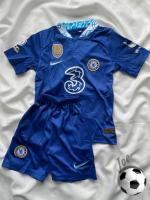 ชุดบอลเด็ก Chelsea (Blue) เสื้อบอลและกางเกงบอลผู้ชาย ปี 2022-2023 ใหม่ล่าสุด